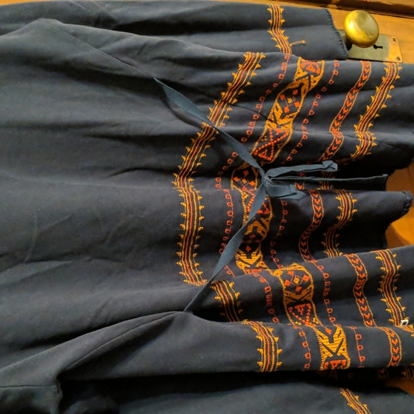 Lucky Brand Navy Embroidered Cardigan - Picture 6 of 8